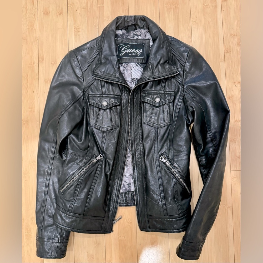 Guess Leather Jacket Women’s S